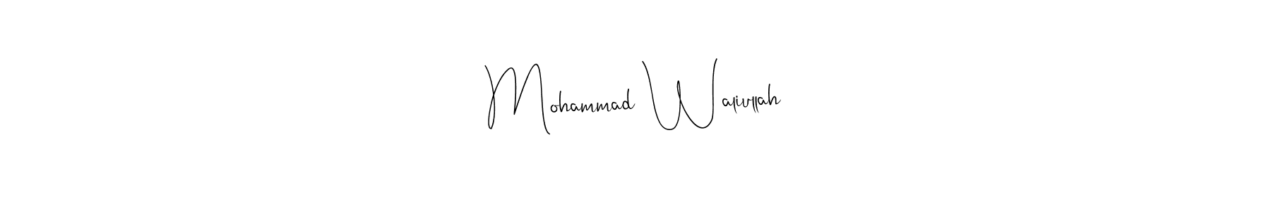 This is the best signature style for the Mohammad Waliullah name. Also you like these signature font (Andilay-7BmLP). Mix name signature. Mohammad Waliullah signature style 4 images and pictures png