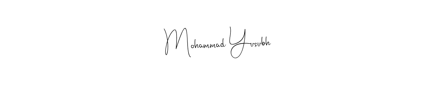 This is the best signature style for the Mohammad Yusubh name. Also you like these signature font (Andilay-7BmLP). Mix name signature. Mohammad Yusubh signature style 4 images and pictures png