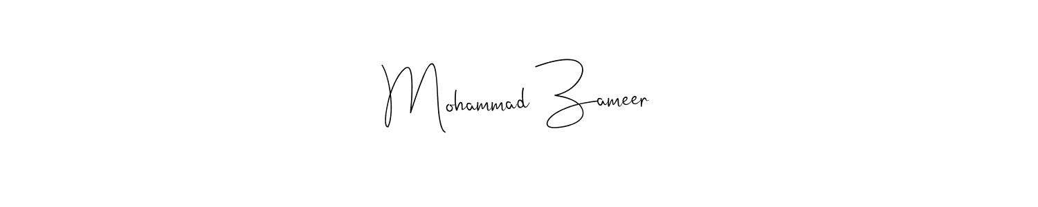 Make a beautiful signature design for name Mohammad Zameer. Use this online signature maker to create a handwritten signature for free. Mohammad Zameer signature style 4 images and pictures png