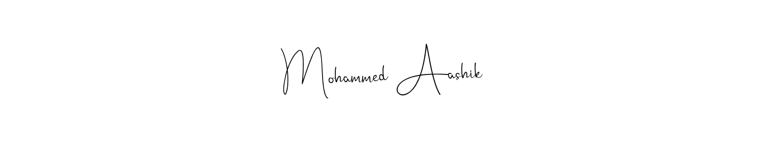 Use a signature maker to create a handwritten signature online. With this signature software, you can design (Andilay-7BmLP) your own signature for name Mohammed Aashik. Mohammed Aashik signature style 4 images and pictures png