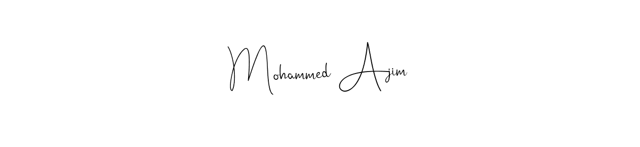 This is the best signature style for the Mohammed Ajim name. Also you like these signature font (Andilay-7BmLP). Mix name signature. Mohammed Ajim signature style 4 images and pictures png