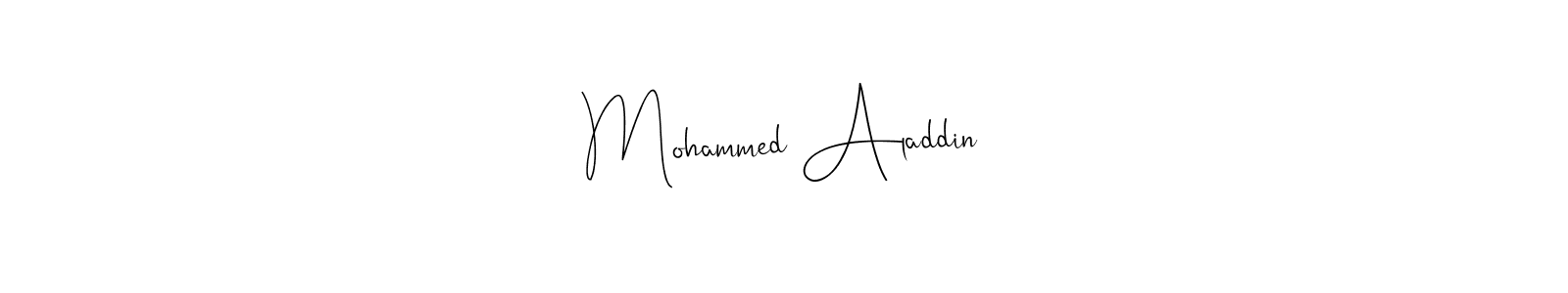 if you are searching for the best signature style for your name Mohammed Aladdin. so please give up your signature search. here we have designed multiple signature styles  using Andilay-7BmLP. Mohammed Aladdin signature style 4 images and pictures png