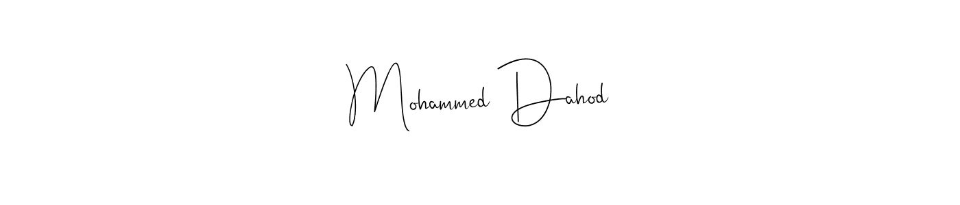 Make a beautiful signature design for name Mohammed Dahod. With this signature (Andilay-7BmLP) style, you can create a handwritten signature for free. Mohammed Dahod signature style 4 images and pictures png