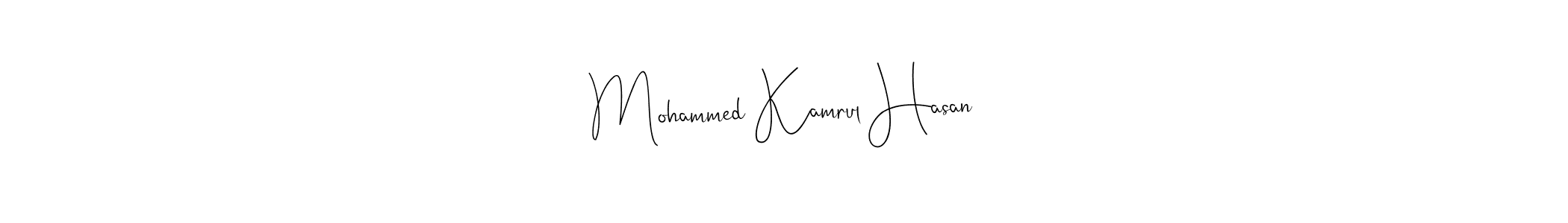 Andilay-7BmLP is a professional signature style that is perfect for those who want to add a touch of class to their signature. It is also a great choice for those who want to make their signature more unique. Get Mohammed Kamrul Hasan name to fancy signature for free. Mohammed Kamrul Hasan signature style 4 images and pictures png
