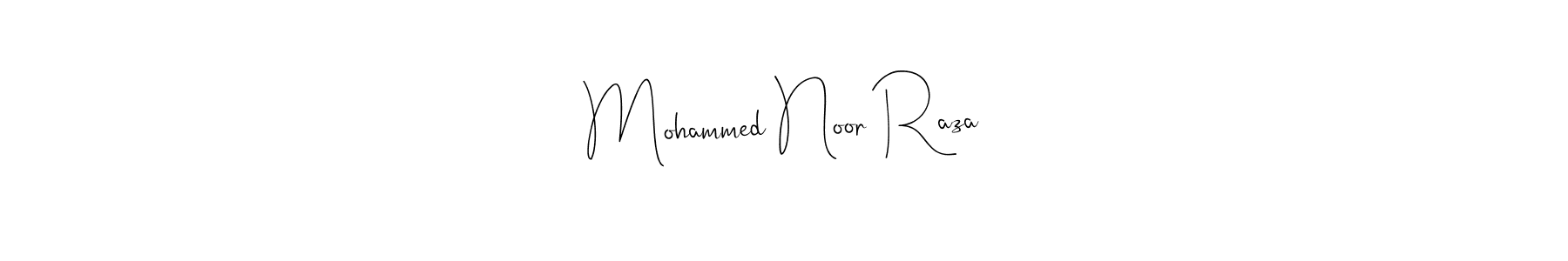 Make a beautiful signature design for name Mohammed Noor Raza. Use this online signature maker to create a handwritten signature for free. Mohammed Noor Raza signature style 4 images and pictures png