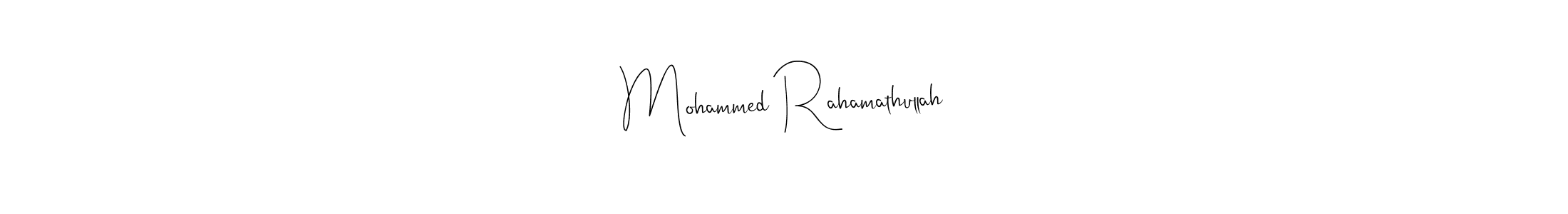 The best way (Andilay-7BmLP) to make a short signature is to pick only two or three words in your name. The name Mohammed Rahamathullah include a total of six letters. For converting this name. Mohammed Rahamathullah signature style 4 images and pictures png