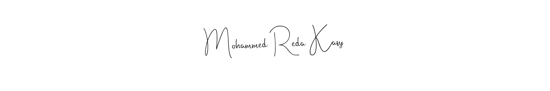 Use a signature maker to create a handwritten signature online. With this signature software, you can design (Andilay-7BmLP) your own signature for name Mohammed Reda Kafy. Mohammed Reda Kafy signature style 4 images and pictures png