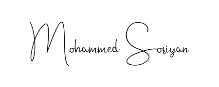Looking for an artistic signature for Mohammed Sofiyan? The Andilay-7BmLP calligraphy style gives a sophisticated flow suitable for business cards and emails. Mohammed Sofiyan signature style 4 images and pictures png