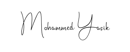 An effortless, minimalist signature concept for Mohammed Yasik using Andilay-7BmLP design. Clean lines that look great on any document. Mohammed Yasik signature style 4 images and pictures png