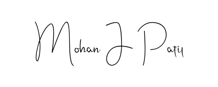 A dynamic signature style for Mohan J Patil using Andilay-7BmLP script. Designed to look authentic, handwritten, and professional. Mohan J Patil signature style 4 images and pictures png