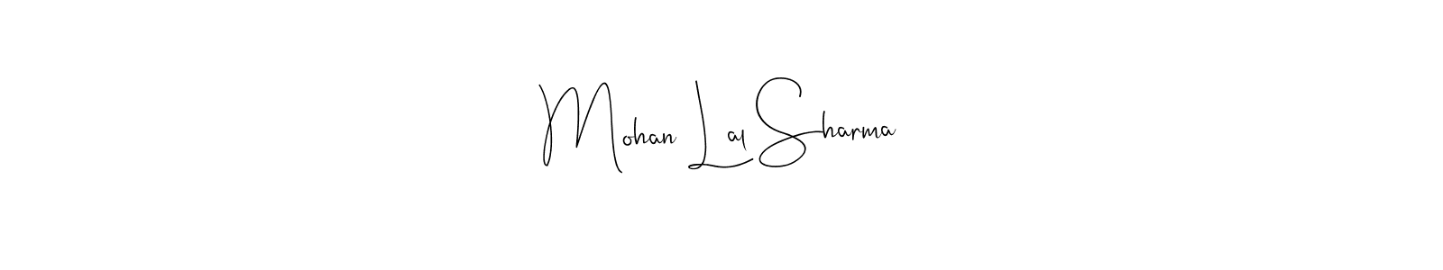 The best way (Andilay-7BmLP) to make a short signature is to pick only two or three words in your name. The name Mohan Lal Sharma include a total of six letters. For converting this name. Mohan Lal Sharma signature style 4 images and pictures png