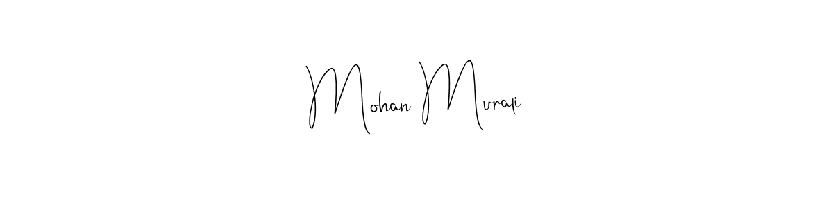Use a signature maker to create a handwritten signature online. With this signature software, you can design (Andilay-7BmLP) your own signature for name Mohan Murali. Mohan Murali signature style 4 images and pictures png