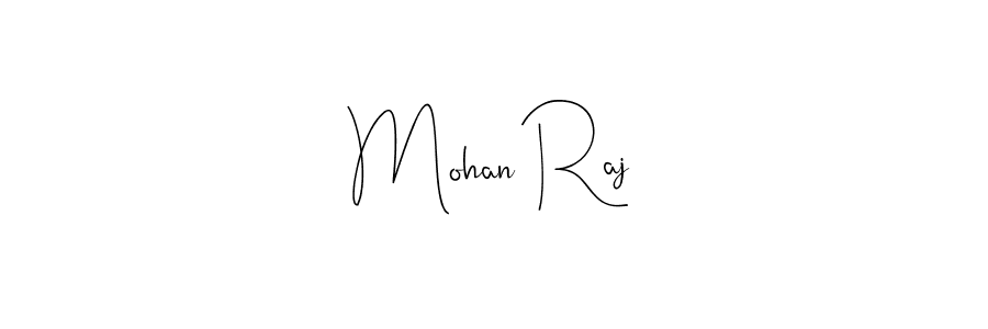Andilay-7BmLP is a professional signature style that is perfect for those who want to add a touch of class to their signature. It is also a great choice for those who want to make their signature more unique. Get Mohan Raj name to fancy signature for free. Mohan Raj signature style 4 images and pictures png