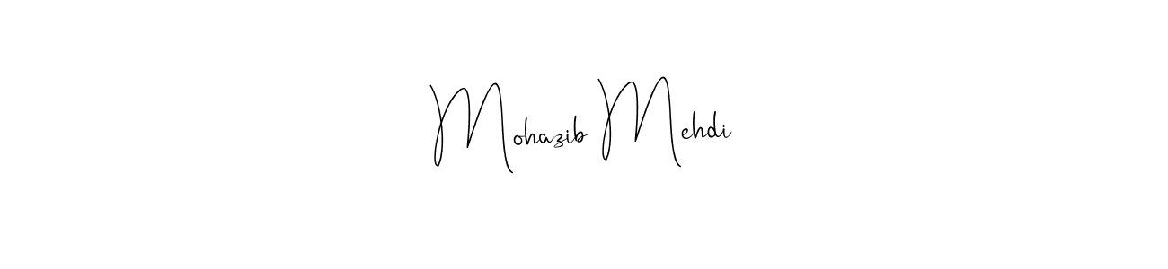 Make a beautiful signature design for name Mohazib Mehdi. Use this online signature maker to create a handwritten signature for free. Mohazib Mehdi signature style 4 images and pictures png