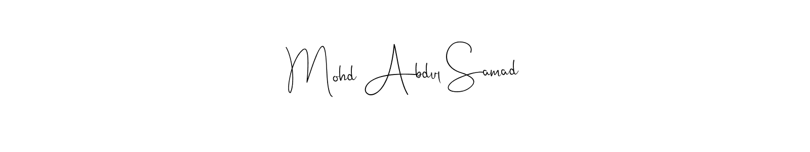 Make a beautiful signature design for name Mohd Abdul Samad. Use this online signature maker to create a handwritten signature for free. Mohd Abdul Samad signature style 4 images and pictures png