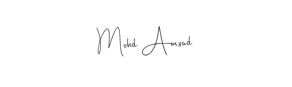 You should practise on your own different ways (Andilay-7BmLP) to write your name (Mohd Amzad) in signature. don't let someone else do it for you. Mohd Amzad signature style 4 images and pictures png