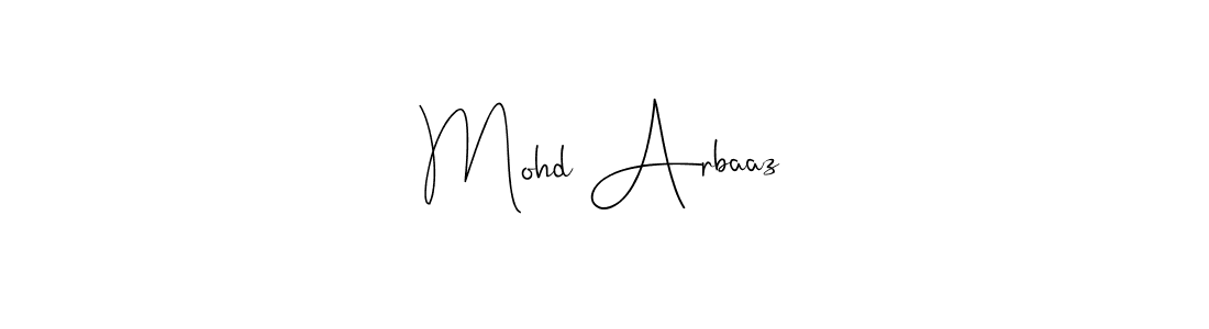 Use a signature maker to create a handwritten signature online. With this signature software, you can design (Andilay-7BmLP) your own signature for name Mohd Arbaaz. Mohd Arbaaz signature style 4 images and pictures png
