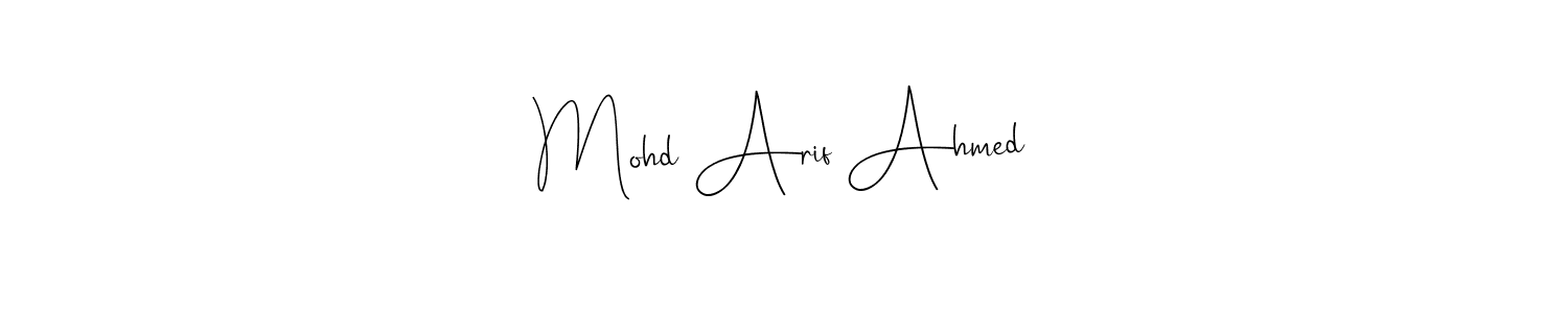 You can use this online signature creator to create a handwritten signature for the name Mohd Arif Ahmed. This is the best online autograph maker. Mohd Arif Ahmed signature style 4 images and pictures png