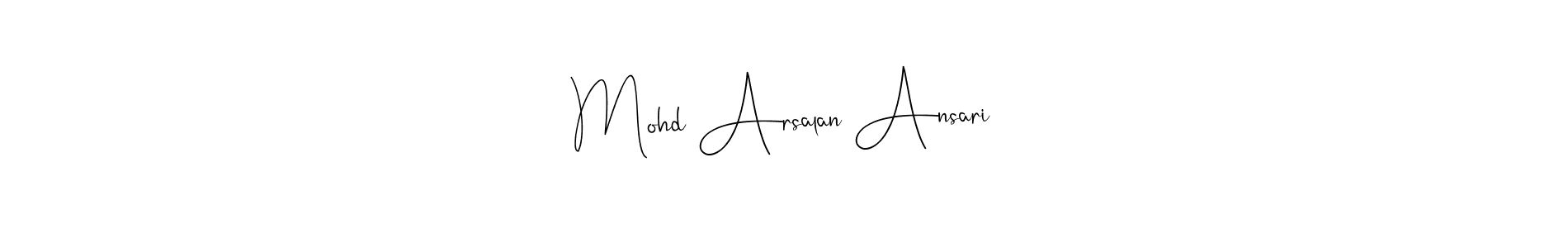 Similarly Andilay-7BmLP is the best handwritten signature design. Signature creator online .You can use it as an online autograph creator for name Mohd Arsalan Ansari. Mohd Arsalan Ansari signature style 4 images and pictures png