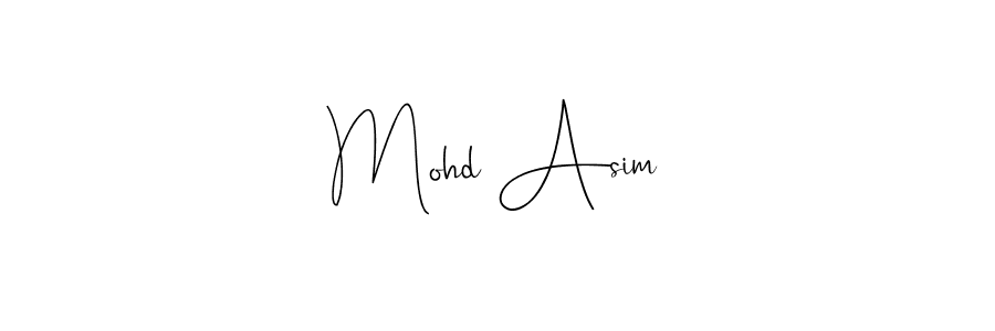 Mohd Asim stylish signature style. Best Handwritten Sign (Andilay-7BmLP) for my name. Handwritten Signature Collection Ideas for my name Mohd Asim. Mohd Asim signature style 4 images and pictures png