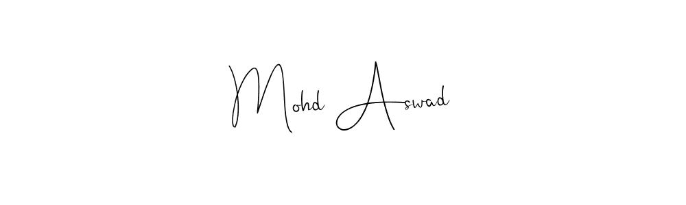 You can use this online signature creator to create a handwritten signature for the name Mohd Aswad. This is the best online autograph maker. Mohd Aswad signature style 4 images and pictures png