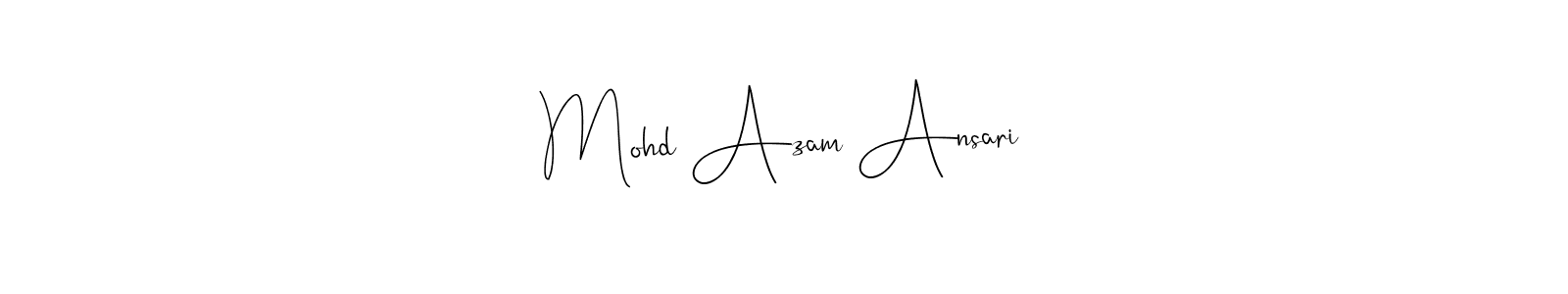 Make a short Mohd Azam Ansari signature style. Manage your documents anywhere anytime using Andilay-7BmLP. Create and add eSignatures, submit forms, share and send files easily. Mohd Azam Ansari signature style 4 images and pictures png
