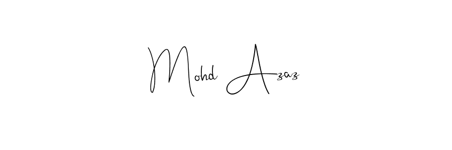 The best way (Andilay-7BmLP) to make a short signature is to pick only two or three words in your name. The name Mohd Azaz include a total of six letters. For converting this name. Mohd Azaz signature style 4 images and pictures png