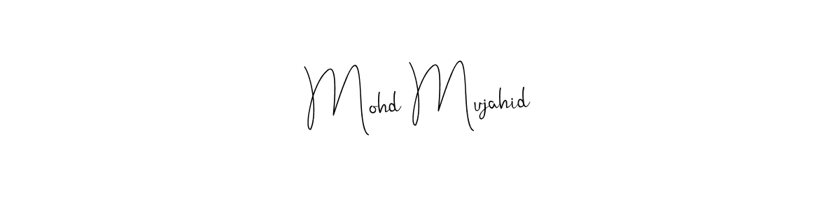 Andilay-7BmLP is a professional signature style that is perfect for those who want to add a touch of class to their signature. It is also a great choice for those who want to make their signature more unique. Get Mohd Mujahid name to fancy signature for free. Mohd Mujahid signature style 4 images and pictures png