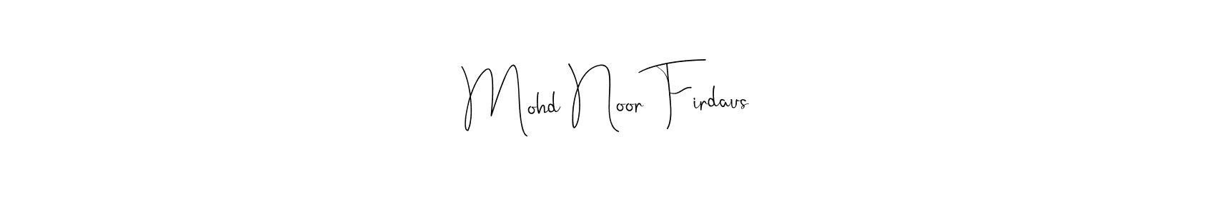 Similarly Andilay-7BmLP is the best handwritten signature design. Signature creator online .You can use it as an online autograph creator for name Mohd Noor Firdaus. Mohd Noor Firdaus signature style 4 images and pictures png