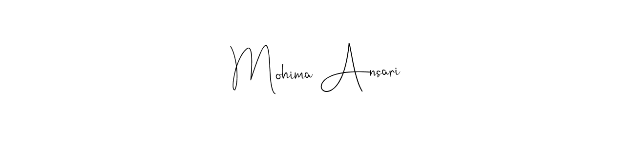 This is the best signature style for the Mohima Ansari name. Also you like these signature font (Andilay-7BmLP). Mix name signature. Mohima Ansari signature style 4 images and pictures png