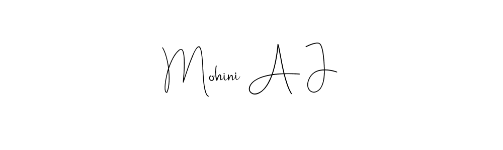 Here are the top 10 professional signature styles for the name Mohini A J. These are the best autograph styles you can use for your name. Mohini A J signature style 4 images and pictures png