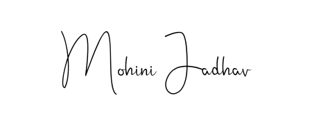 Create a personalized artistic stamp with Mohini Jadhav in Andilay-7BmLP font. Perfect for visual artists, designers, and influencers. Mohini Jadhav signature style 4 images and pictures png