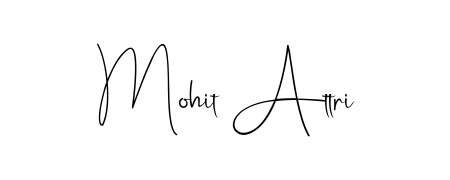 Make a beautiful signature design for name Mohit Attri. Use this online signature maker to create a handwritten signature for free. Mohit Attri signature style 4 images and pictures png