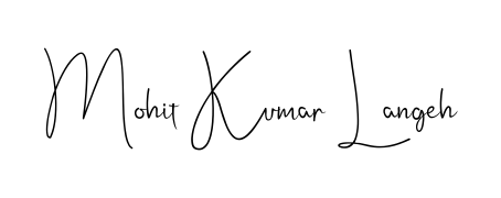 A dynamic signature style for Mohit Kumar Langeh using Andilay-7BmLP script. Designed to look authentic, handwritten, and professional. Mohit Kumar Langeh signature style 4 images and pictures png