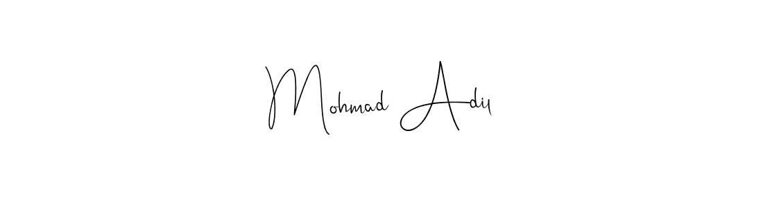 Also You can easily find your signature by using the search form. We will create Mohmad Adil name handwritten signature images for you free of cost using Andilay-7BmLP sign style. Mohmad Adil signature style 4 images and pictures png