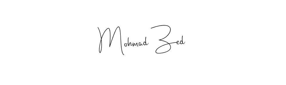 Make a beautiful signature design for name Mohmad Zed. Use this online signature maker to create a handwritten signature for free. Mohmad Zed signature style 4 images and pictures png