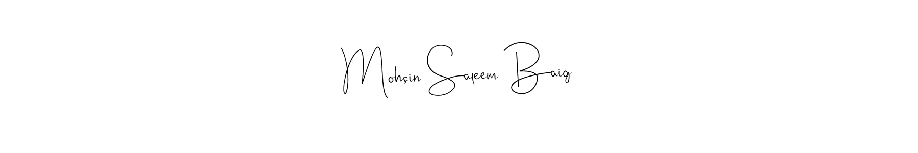 Also You can easily find your signature by using the search form. We will create Mohsin Saleem Baig name handwritten signature images for you free of cost using Andilay-7BmLP sign style. Mohsin Saleem Baig signature style 4 images and pictures png