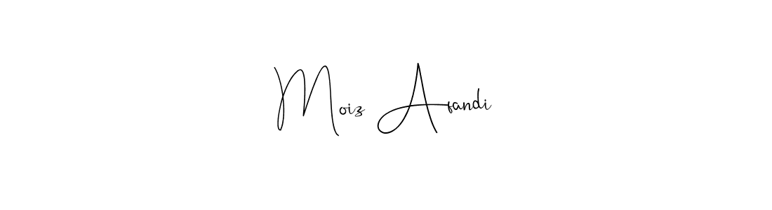 Use a signature maker to create a handwritten signature online. With this signature software, you can design (Andilay-7BmLP) your own signature for name Moiz Afandi. Moiz Afandi signature style 4 images and pictures png