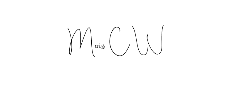 Also You can easily find your signature by using the search form. We will create Moiz C W name handwritten signature images for you free of cost using Andilay-7BmLP sign style. Moiz C W signature style 4 images and pictures png