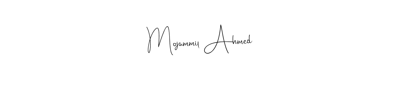 How to make Mojammil Ahmed signature? Andilay-7BmLP is a professional autograph style. Create handwritten signature for Mojammil Ahmed name. Mojammil Ahmed signature style 4 images and pictures png