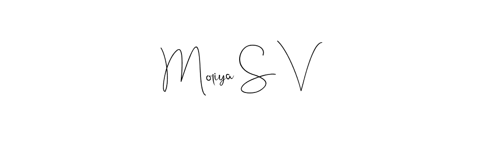 Best and Professional Signature Style for Moliya S V. Andilay-7BmLP Best Signature Style Collection. Moliya S V signature style 4 images and pictures png