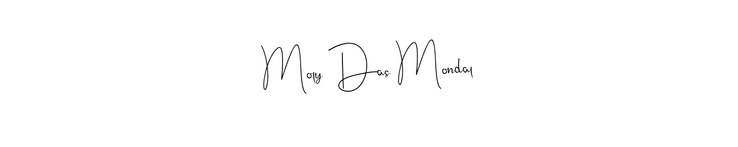 Also we have Moly Das Mondal name is the best signature style. Create professional handwritten signature collection using Andilay-7BmLP autograph style. Moly Das Mondal signature style 4 images and pictures png