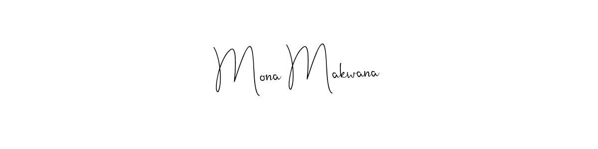 Design your own signature with our free online signature maker. With this signature software, you can create a handwritten (Andilay-7BmLP) signature for name Mona Makwana. Mona Makwana signature style 4 images and pictures png