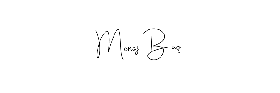 You should practise on your own different ways (Andilay-7BmLP) to write your name (Monaj Bag) in signature. don't let someone else do it for you. Monaj Bag signature style 4 images and pictures png