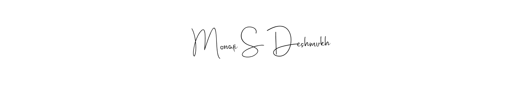 You should practise on your own different ways (Andilay-7BmLP) to write your name (Monali S Deshmukh) in signature. don't let someone else do it for you. Monali S Deshmukh signature style 4 images and pictures png