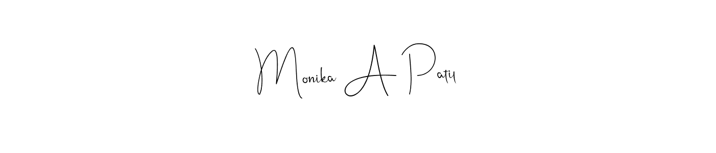 Here are the top 10 professional signature styles for the name Monika A Patil. These are the best autograph styles you can use for your name. Monika A Patil signature style 4 images and pictures png