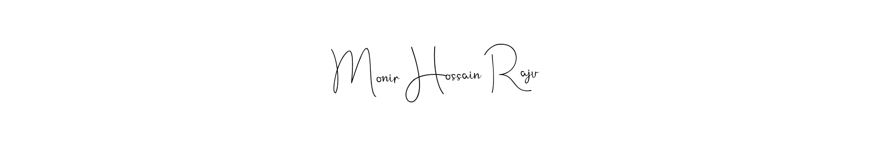 Monir Hossain Raju stylish signature style. Best Handwritten Sign (Andilay-7BmLP) for my name. Handwritten Signature Collection Ideas for my name Monir Hossain Raju. Monir Hossain Raju signature style 4 images and pictures png