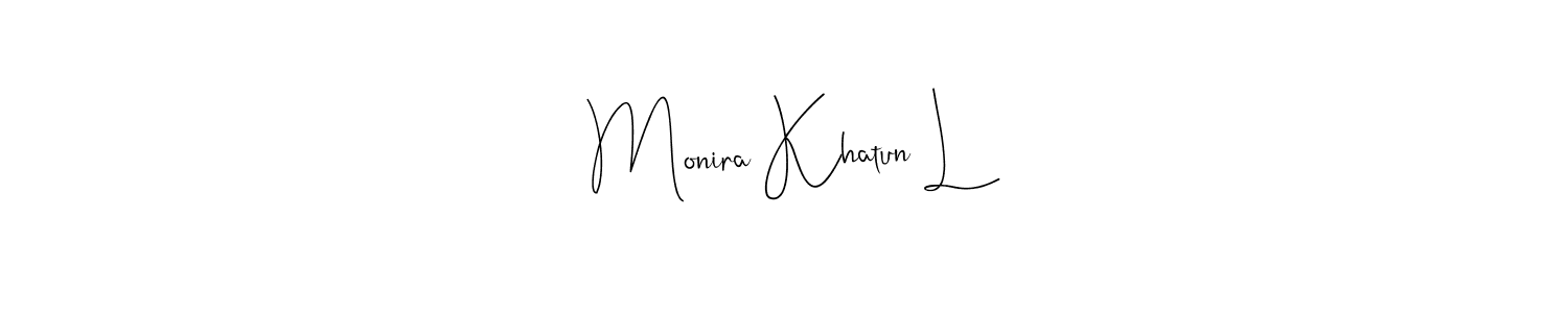 Similarly Andilay-7BmLP is the best handwritten signature design. Signature creator online .You can use it as an online autograph creator for name Monira Khatun L. Monira Khatun L signature style 4 images and pictures png