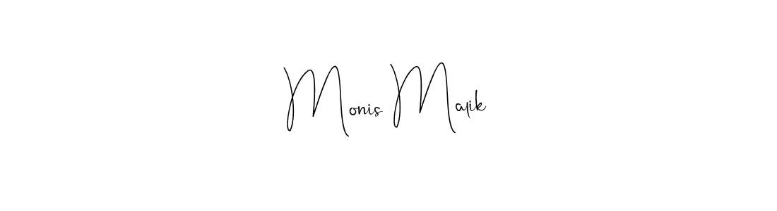 Monis Malik stylish signature style. Best Handwritten Sign (Andilay-7BmLP) for my name. Handwritten Signature Collection Ideas for my name Monis Malik. Monis Malik signature style 4 images and pictures png