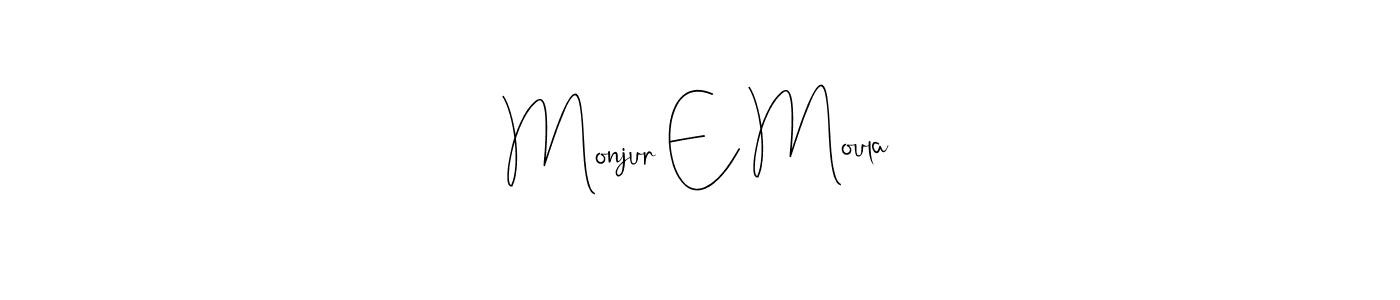 Also You can easily find your signature by using the search form. We will create Monjur E Moula name handwritten signature images for you free of cost using Andilay-7BmLP sign style. Monjur E Moula signature style 4 images and pictures png